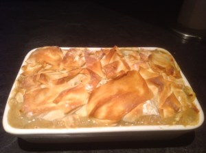 chicken veg pie