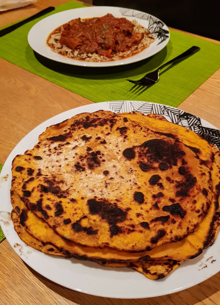 Sweet Potato Roti | THE WEE CALEDONIAN COOK
